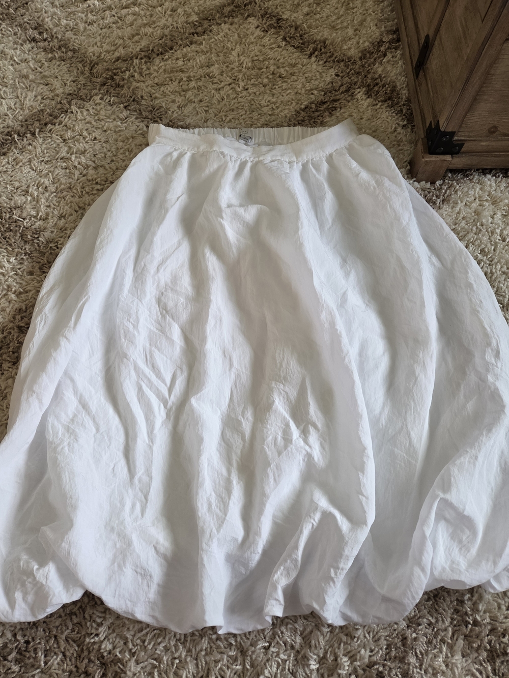 a new day White A-Line Full Cotton Skirt